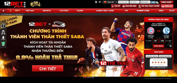 Đánh giá của người chơi về nhà cái 12BET