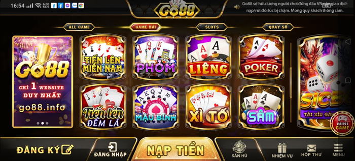  Thư viện game đa dạng, chất lượng 