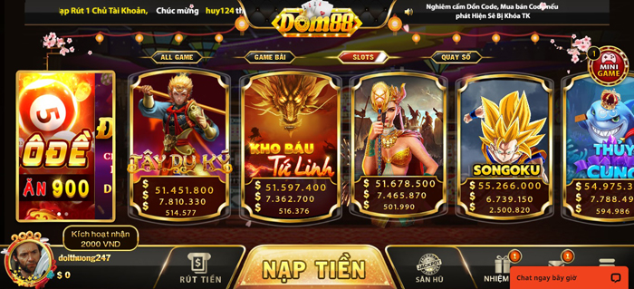 Chơi game ở dom88 có gì đặc biệt?