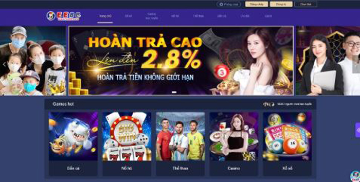  ee66- một cổng game online đình đám