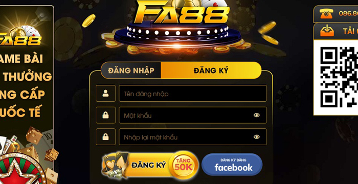 Hướng dẫn đăng ký cổng game Fa88