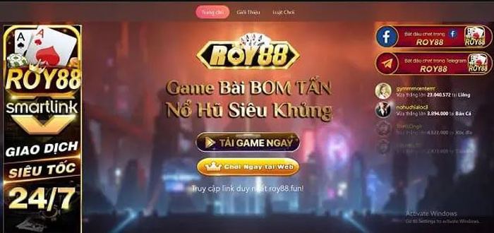 Giới thiệu cổng game Roy 88