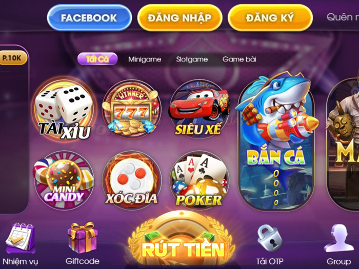 Hướng dẫn nạp/rút tiền tại Sam86 club