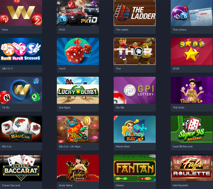 Kho tàng game hấp dẫn tại TF88